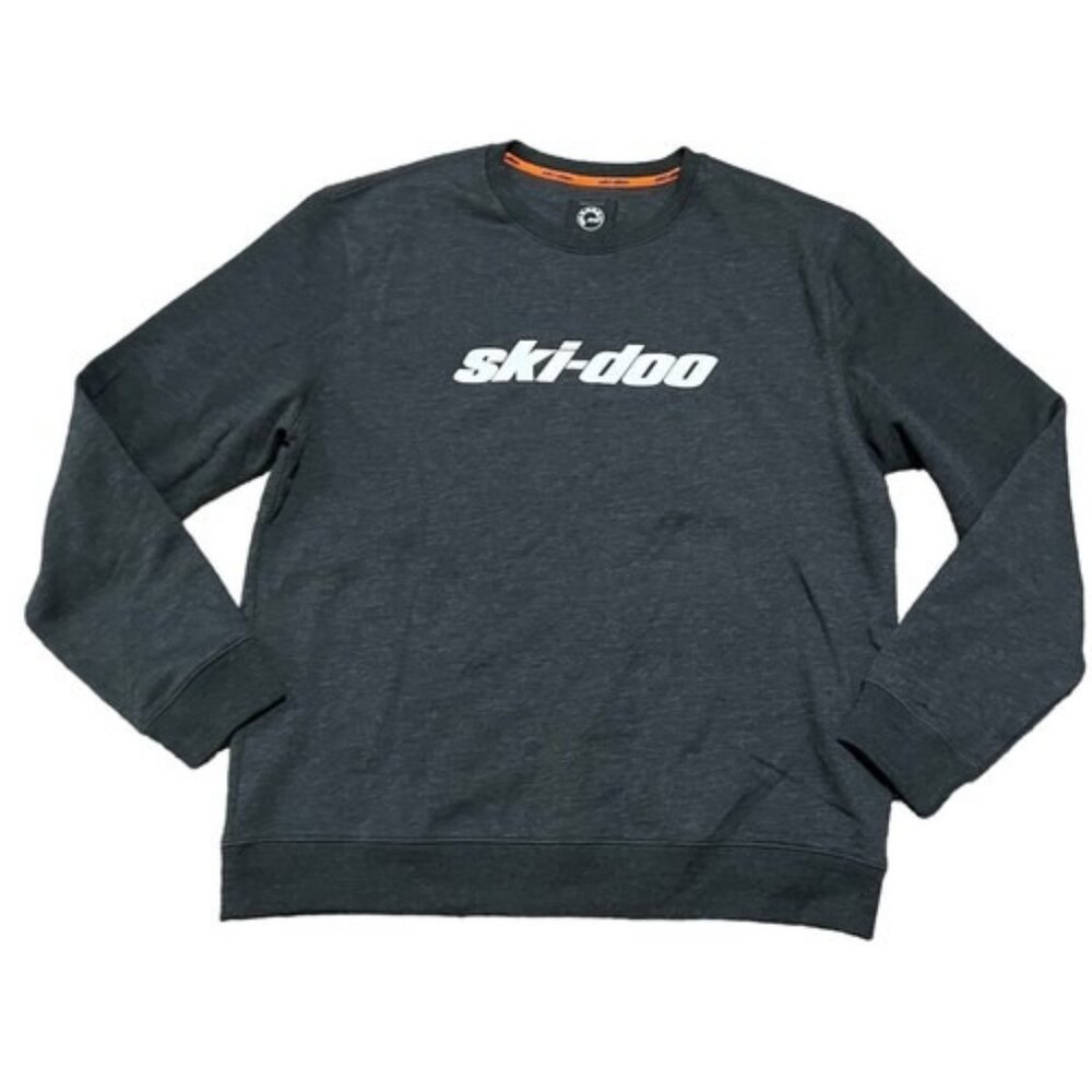 NEW Skidoo Men's Signature Crew Logo Sweatshirt BRP 454731 Snowmobile 3XL Gray
